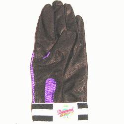 in Batting Glove Black Purple 1ea (Large, Righ